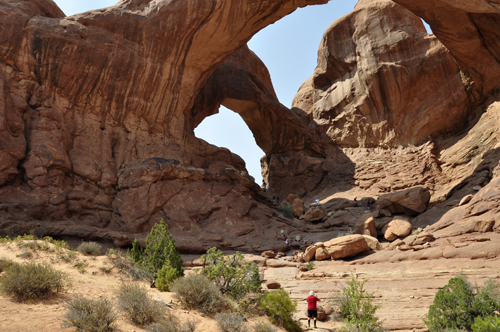 Lee Duquette at the Double Arch